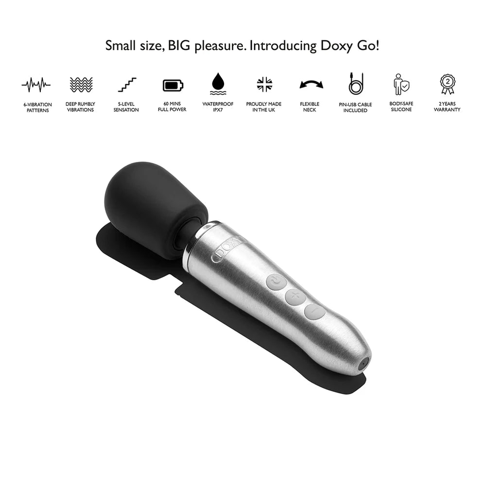 Doxy Go Travel-Sized Wand Massager